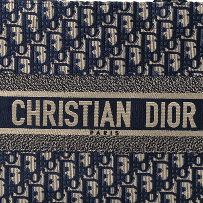 Christian Dior Oblique Medium Book Tote Blue Multicolor 7 of 10