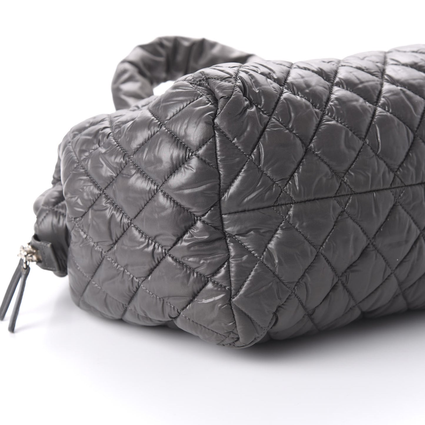 Nylon Quilted Coco Cocoon Bowler Grey