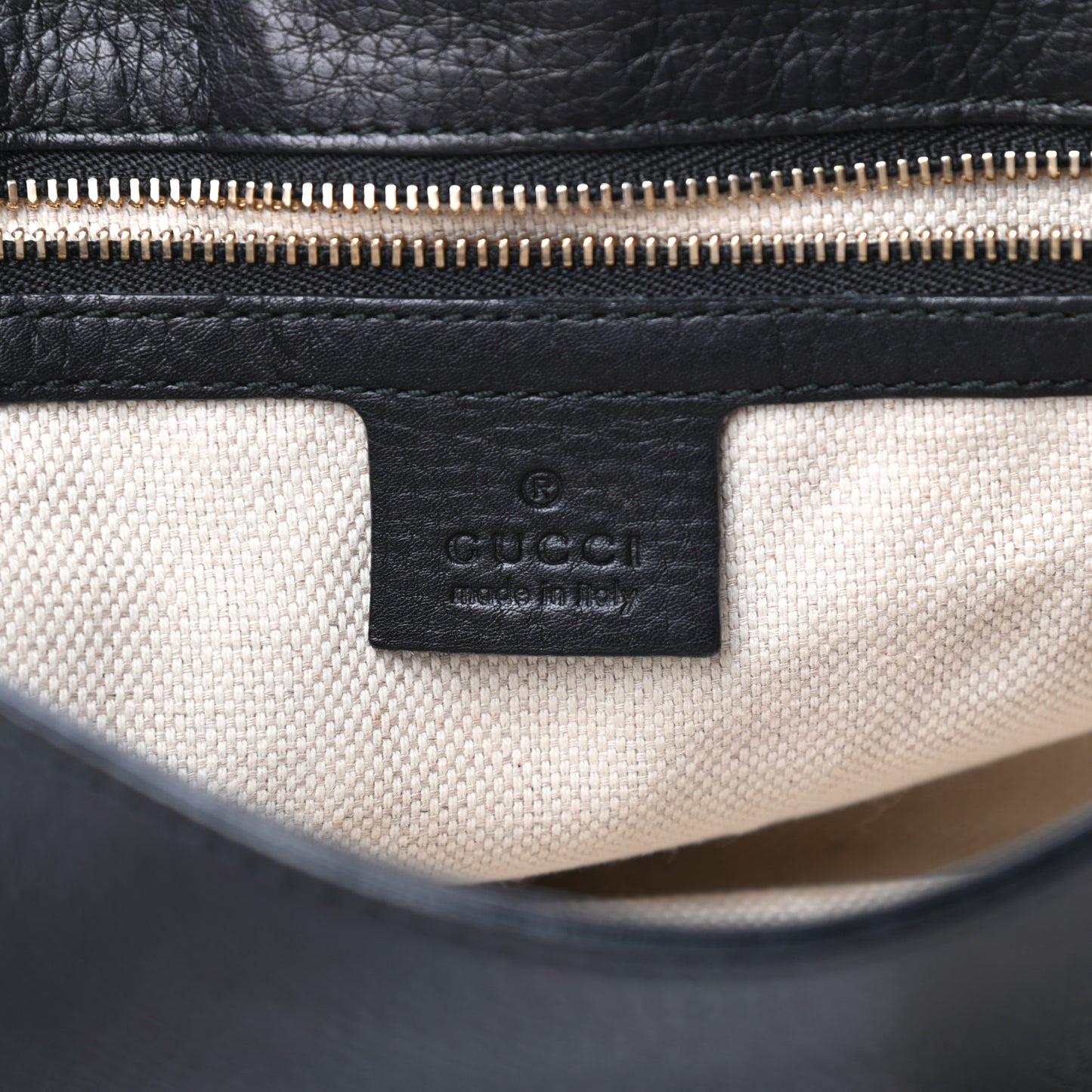 Pebbled Calfskin Medium Soho Flap Crossbody Black