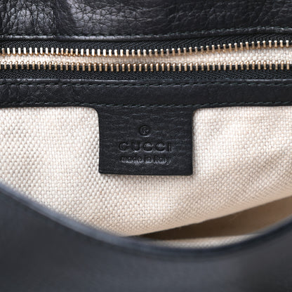 Gucci Pebbled Calfskin Medium Soho Flap Crossbody Black 6 of 9