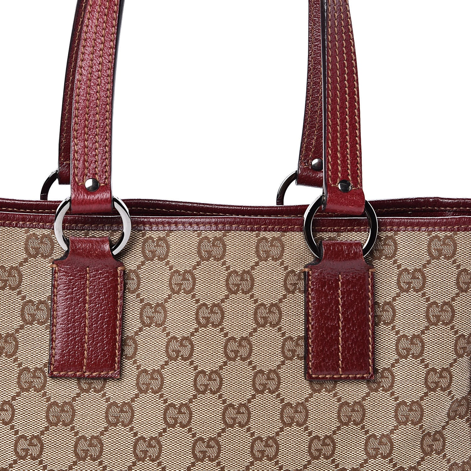Gucci Monogram Medium Tote Red 13 of 13