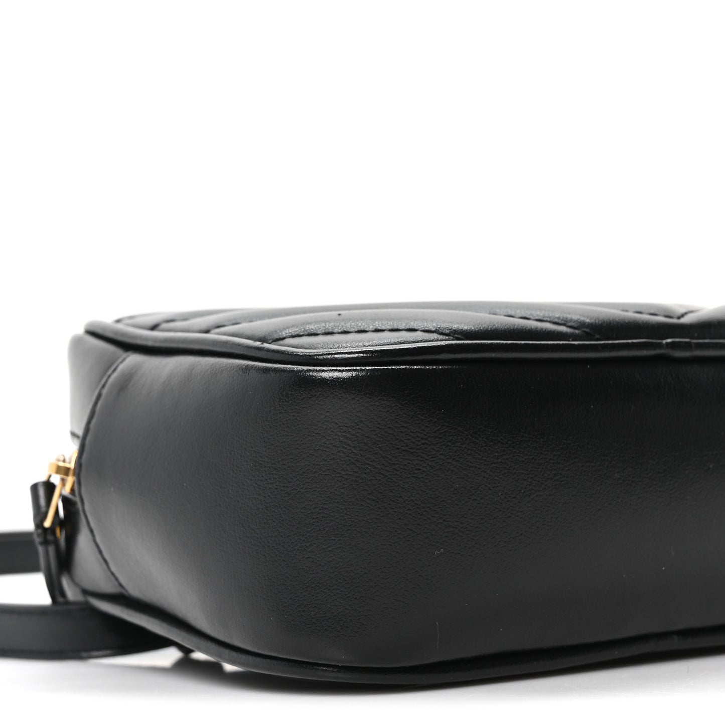 Calfskin Matelasse Monogram Lou Belt Bag Black