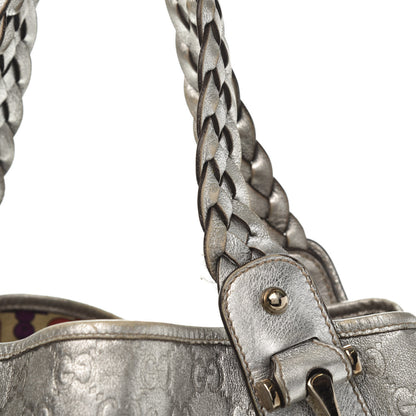 Gucci Metallic Guccissima Medium Pelham Shoulder Bag Silver 12 of 15
