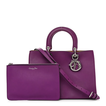 Christian Dior Smooth Calfskin Medium Diorissimo Bag Purple 1 of 24