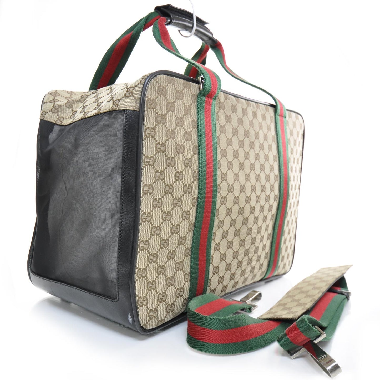Monogram Web Dog Carrier
