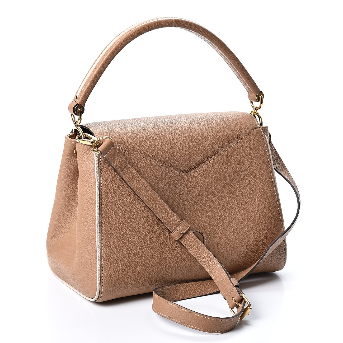 Grained Calfskin Monogram Double V Sesame
