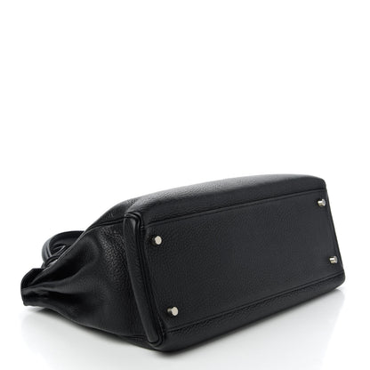 Hermes Taurillon Clemence Kelly Retourne 35 Black 4 of 12