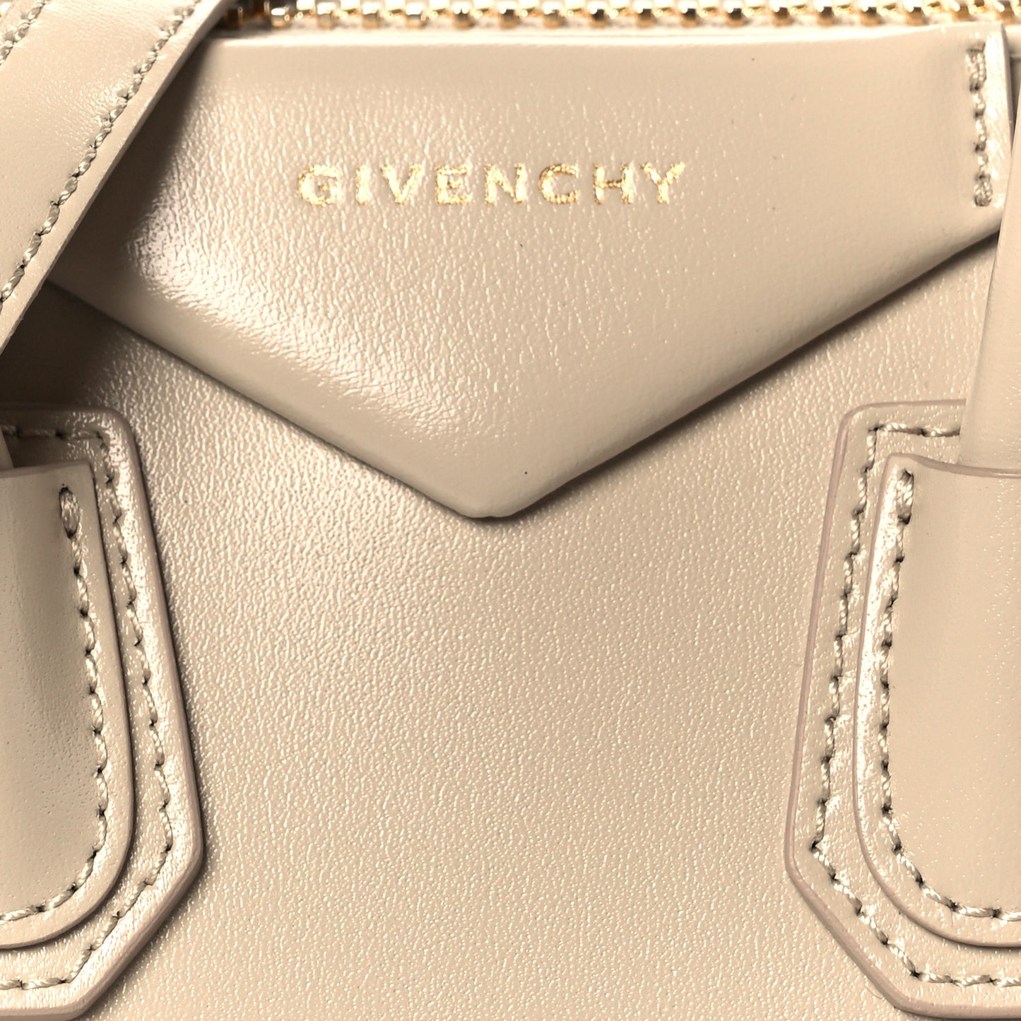 Smooth Calfskin Mini Antigona Beige Buff