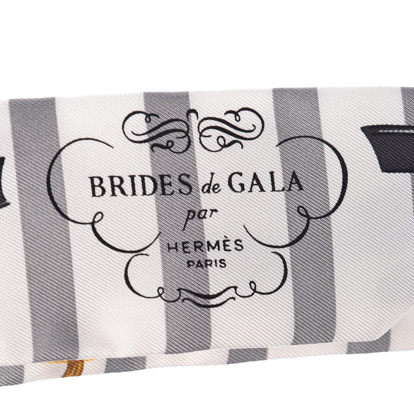 Silk Brides de Gala Bayaderes Twilly White Gris Anthracite