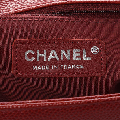 Chanel Caviar Quilted New Medium Boy Flap Dark Red 5 of 10