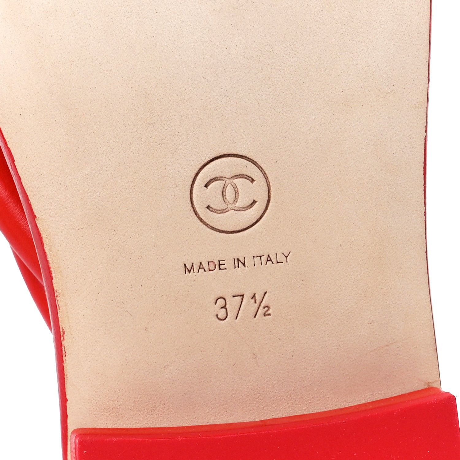 Chanel Lambskin Terry Cloth CC Thong Sandals 37.5 Pink 6 of 7