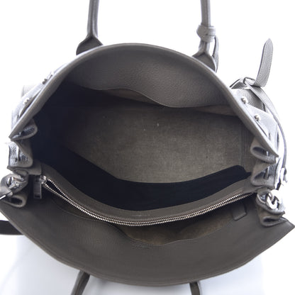 Saint Laurent Grained Calfskin Medium Supple Sac De Jour Kaki Militaire 5 of 16