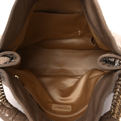 Chanel Vinyl Rodeo Tote Beige 5 of 9