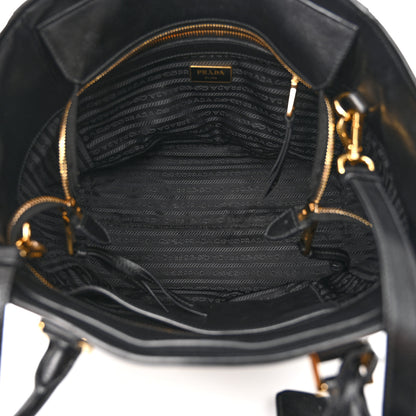 Prada Calfskin Front Pocket Tote Black 5 of 11