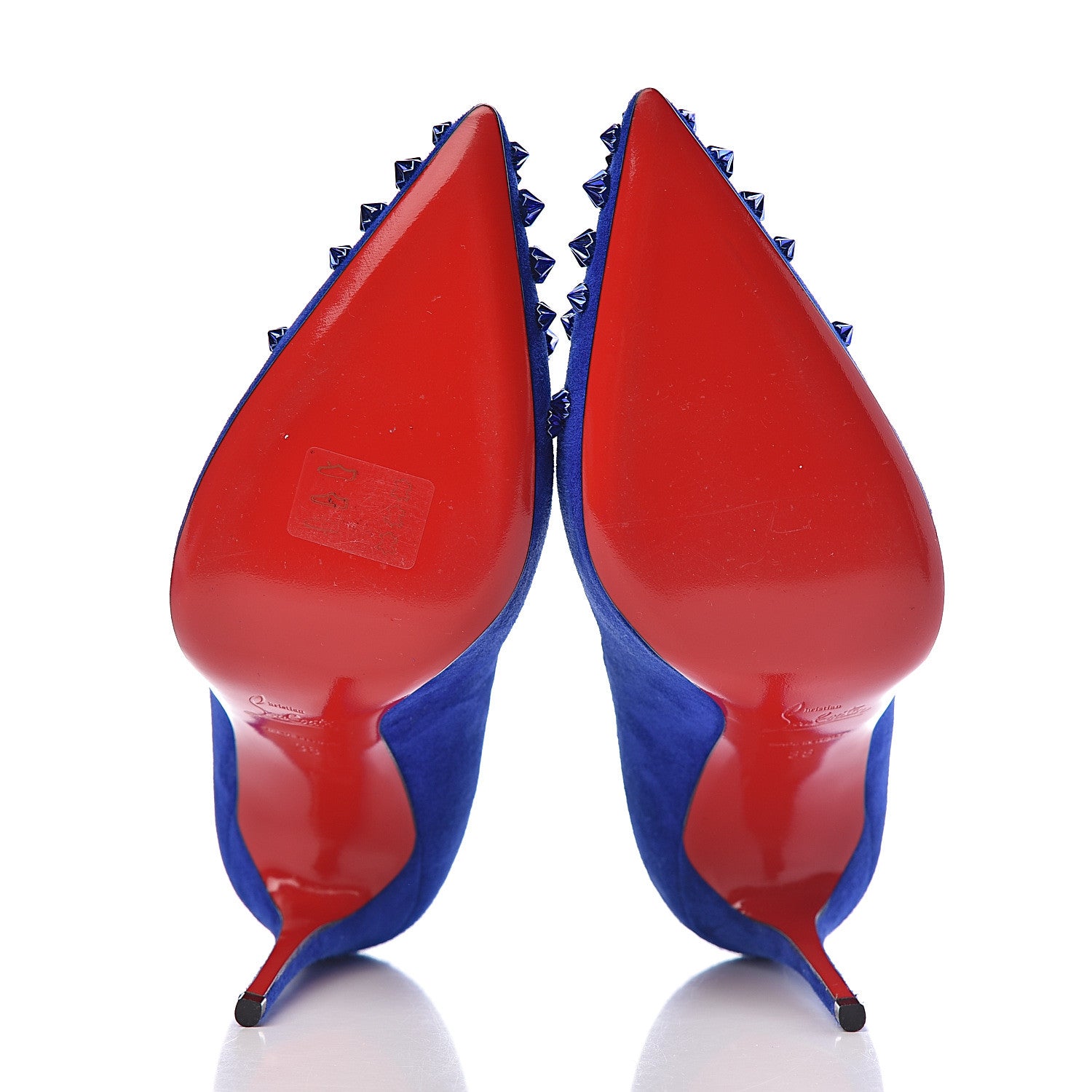 Christian Louboutin Veau Velours Drama 100 Pumps 38 Azulejo 5 of 7