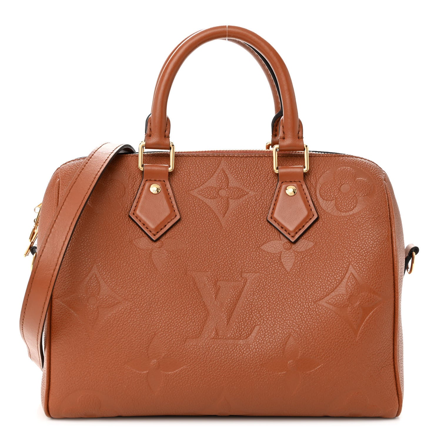 Louis Vuitton Empreinte Monogram Giant Speedy Bandouliere 25 Cognac 1 of 12