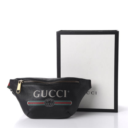 Gucci Grained Calfskin Small Logo Belt Bag Black 11 of 11