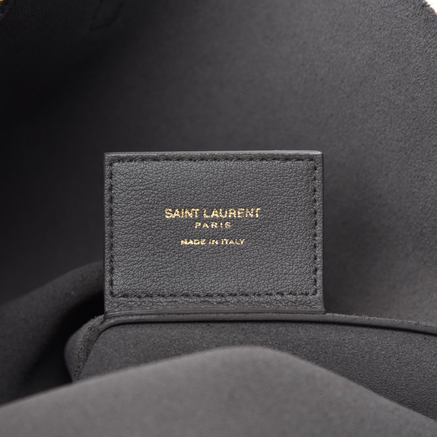 Saint Laurent Calfskin Large Shopping Tote Dark Grey 5 of 7
