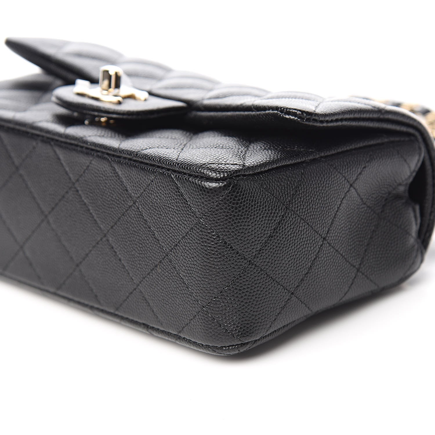 Chanel Caviar Quilted Mini Rectangular Flap Black 9 of 11