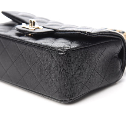 Chanel Caviar Quilted Mini Rectangular Flap Black 9 of 11