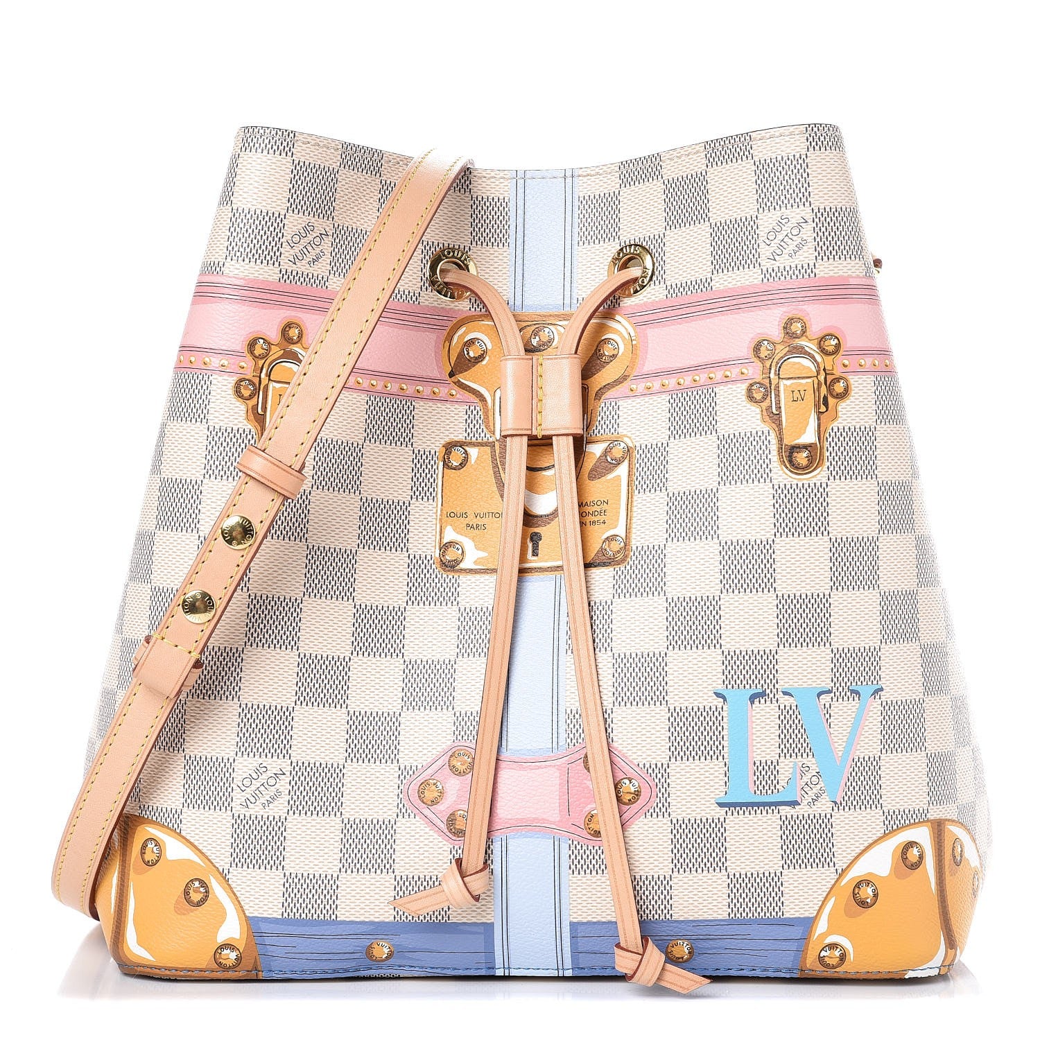 Louis Vuitton Damier Azur Summer Trunks Neonoe 1 of 7