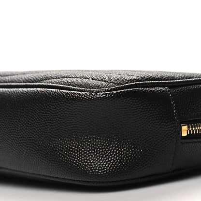 Saint Laurent SAINT LAURENT Grain De Poudre Matelasse Monogram Mini Lou Camera Bag Black 10 of 11