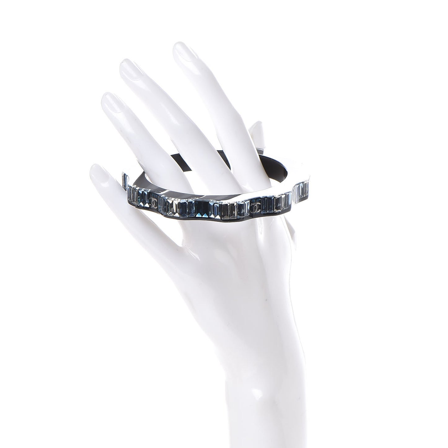 Resin Crystal CC Bracelet Blue