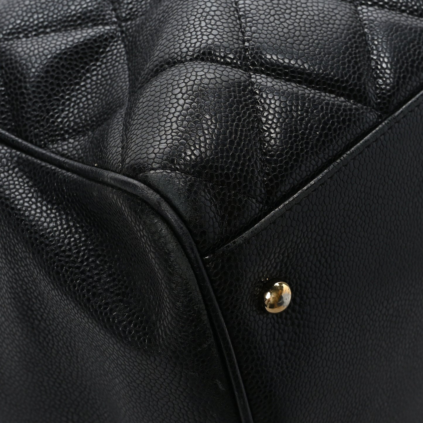 Caviar Quilted Timeless XL Weekender Bag Black