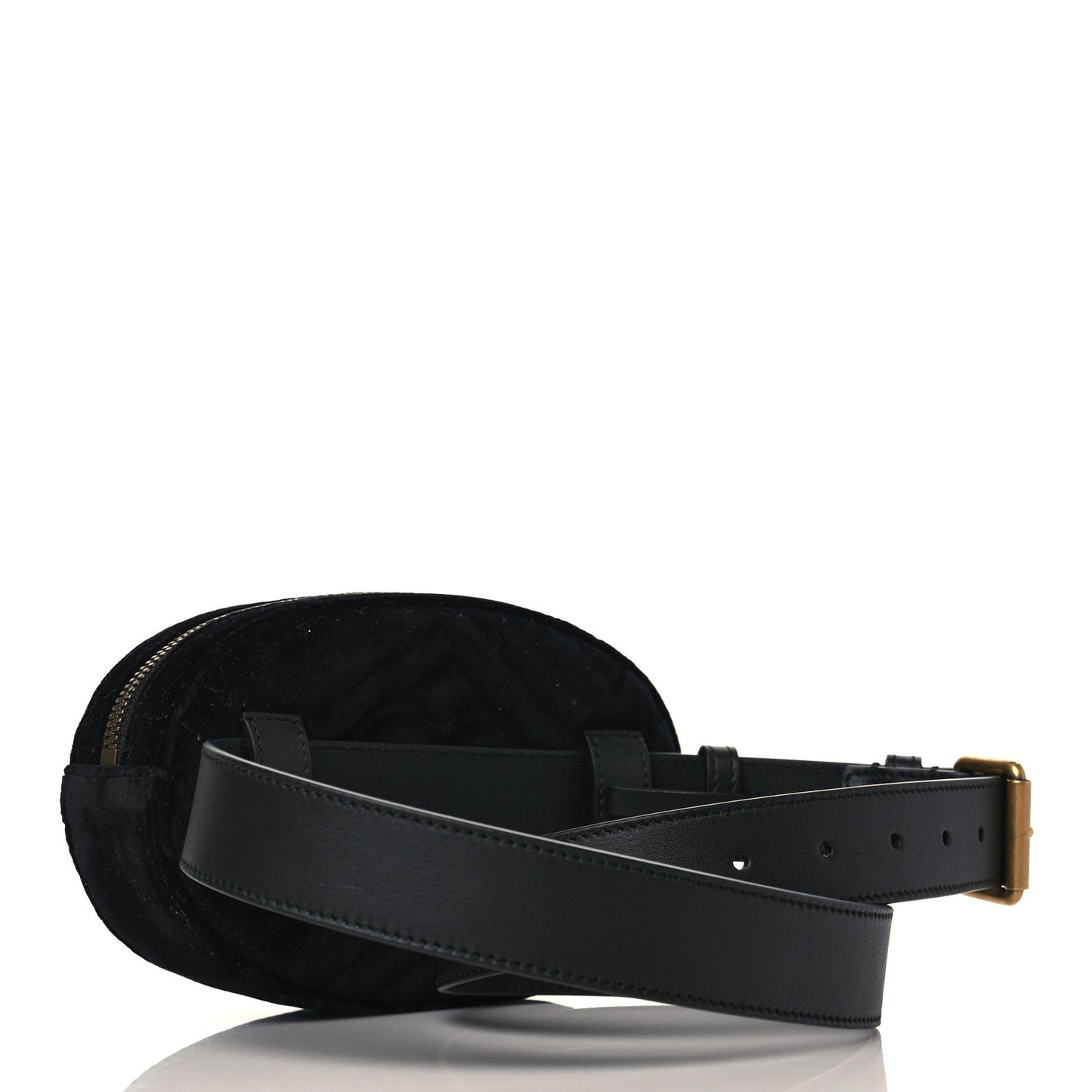 Velvet Matelasse GG Marmont Belt Bag 85 34 Black