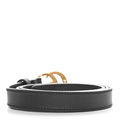 Gucci Calfskin Double G 20mm Belt 85 34 Black 2 of 4
