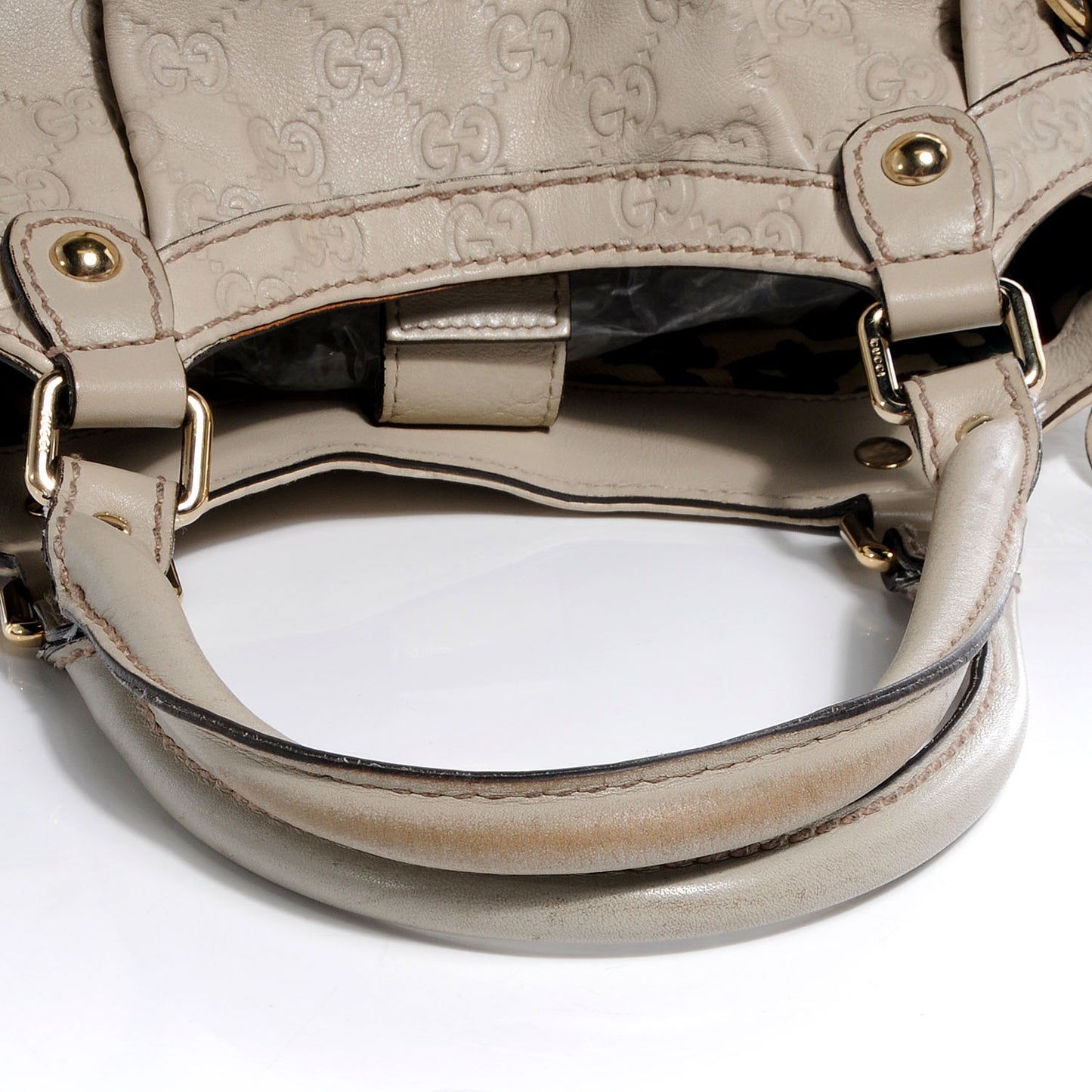 Guccissima Medium Sukey Tote Mystic White
