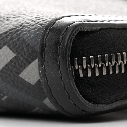 Versace Coated Canvas La Greca Signature  Black Gray 9 of 11