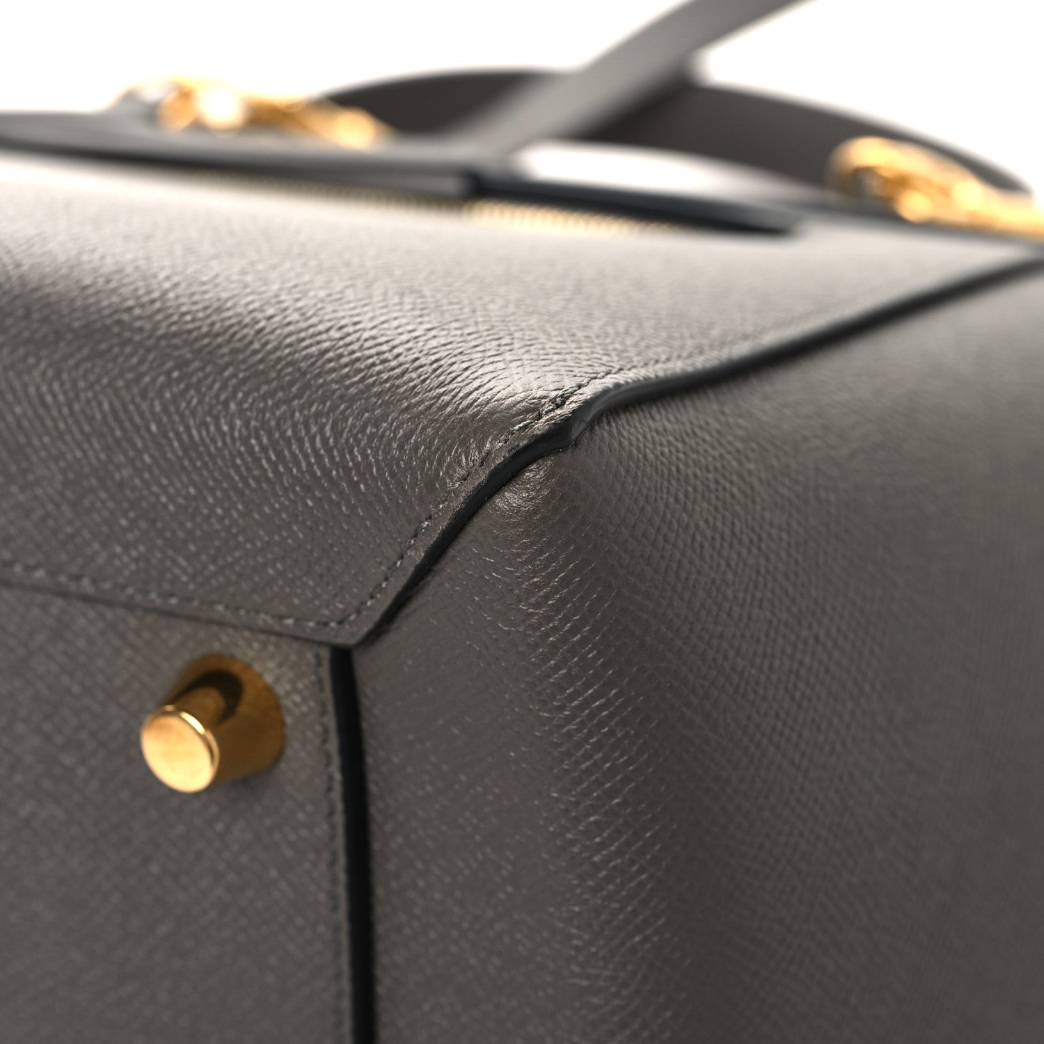 Celine Grained Calfskin Mini Belt Bag Grey 12 of 12