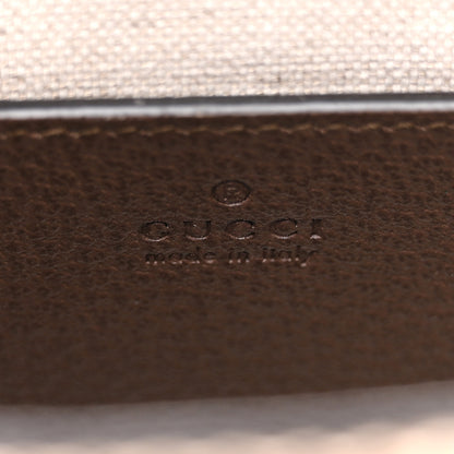 Gucci Monogram Jumbo GG Textured Dollar Calfskin Web Mini Vertical Tote Camel Ebony New Acero Camel Ebony New Acero 6 of 13