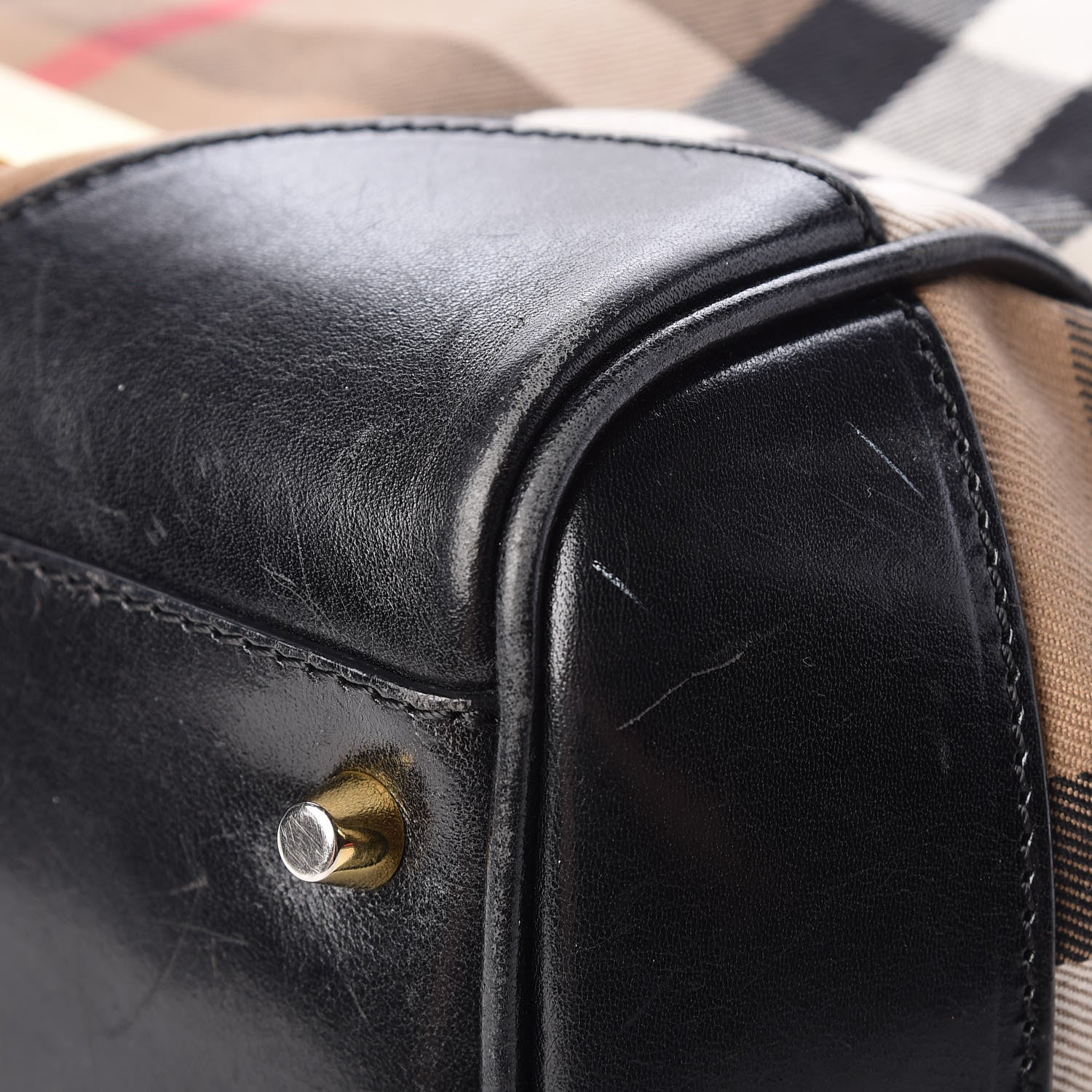 Burberry House Check Small Canterbury Tote Black 13 of 19