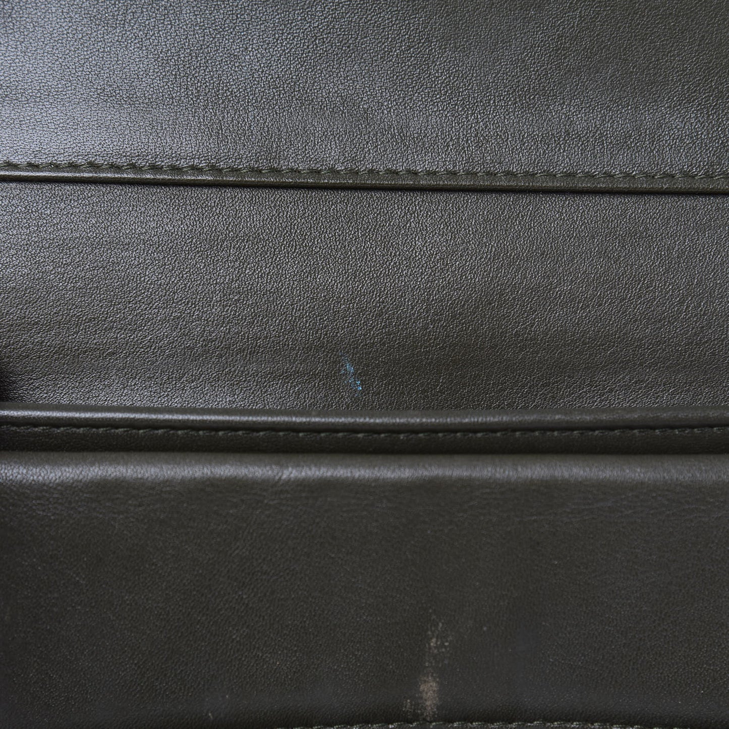 Caviar Quilted Large Flap Wallet Dark Green