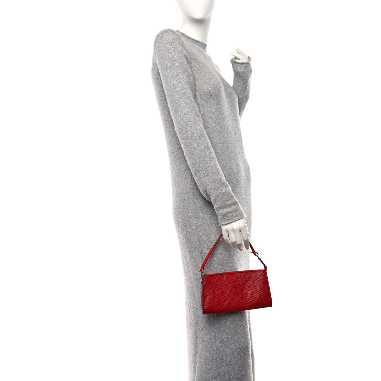 Epi Pochette Accessories 21 Castillan Red