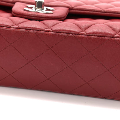 Chanel Lambskin Quilted Medium Double Flap Red 12 of 21