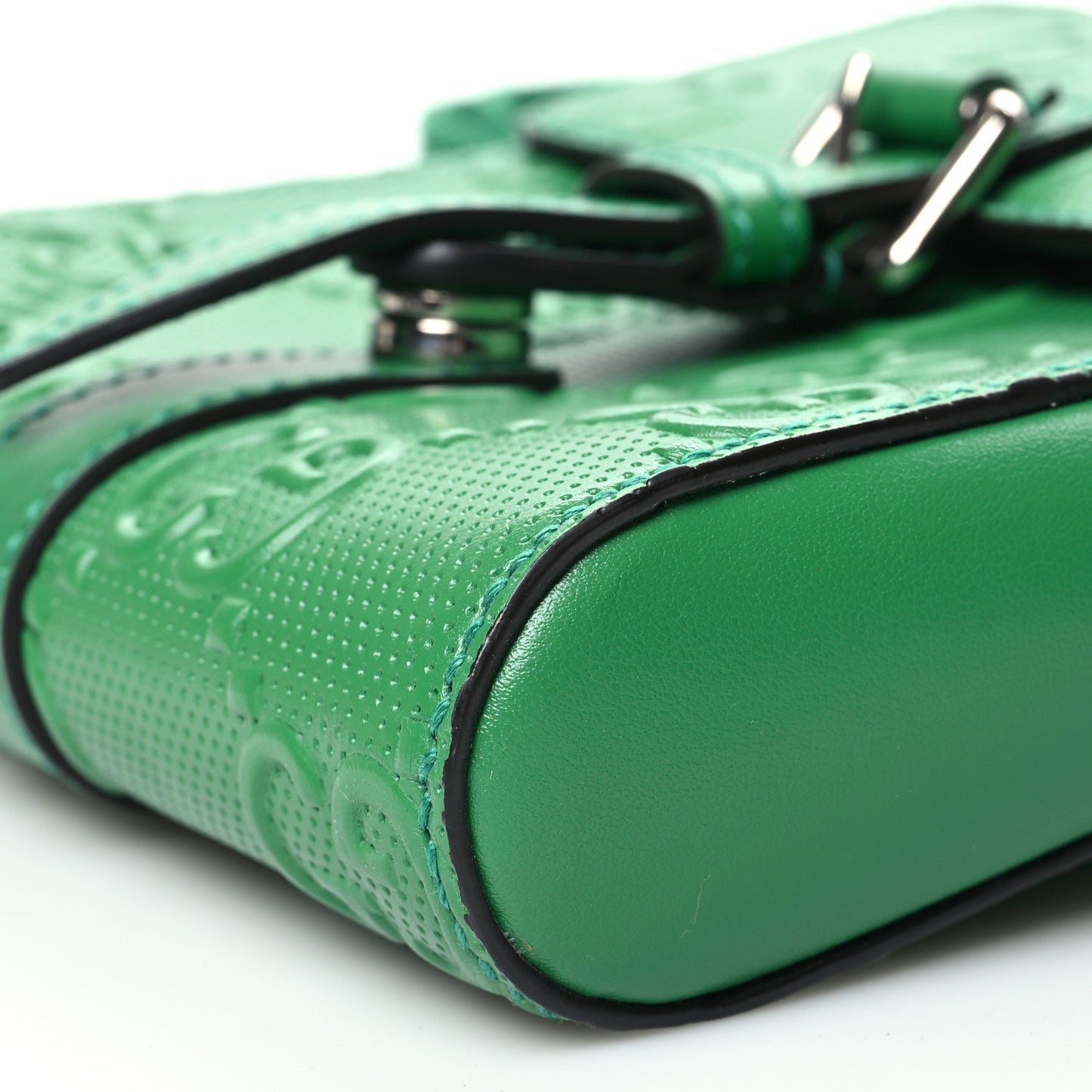 Calfskin GG Tennis Embossed 2 Detachable Pouch Belt Bag New Shamarock