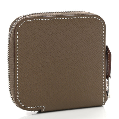 Hermes Epsom Silk'in Coin Purse Etoupe 3 of 7