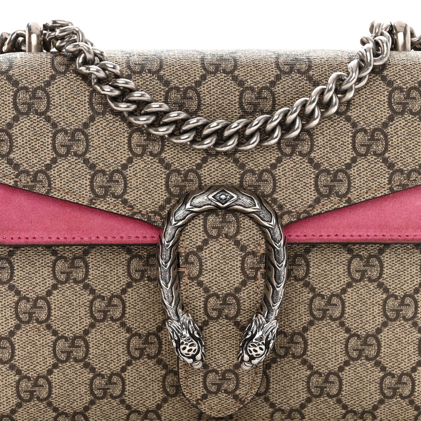 GG Supreme Monogram Mini Dionysus Shoulder Bag Pink