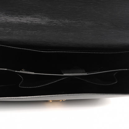 Louis Vuitton Epi Serviette Ambassadeur Briefcase Black 7 of 7