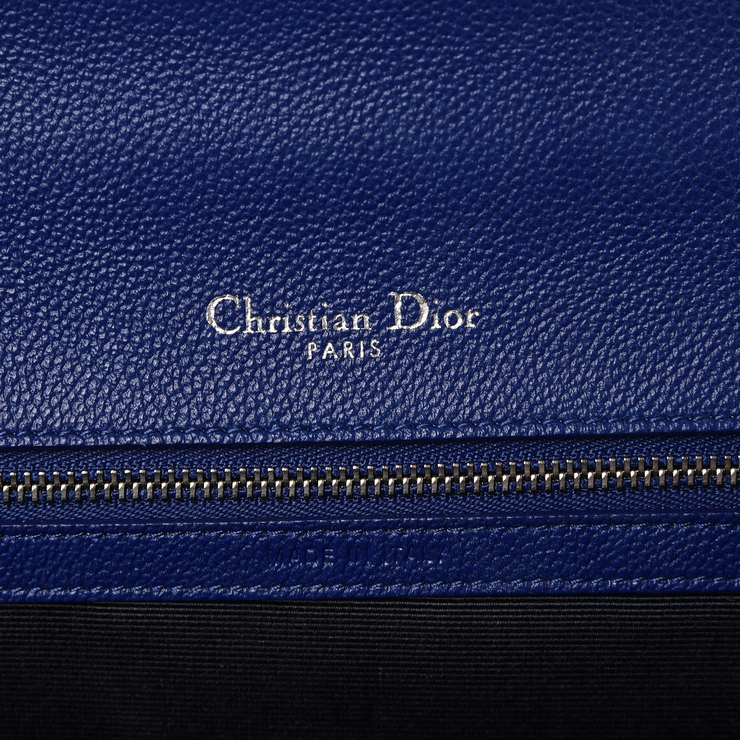 Christian Dior Grained Calfskin Medium Diorama Flap Bag Bleu De Minuit 5 of 8