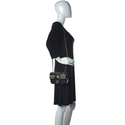 Chanel Lambskin Quilted Mini Coco Clips Single Flap Black 2 of 10