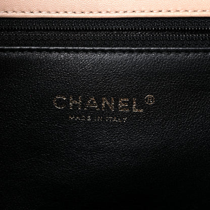 Chanel Caviar Quilted Medium CC Filigree Flap Beige Black 6 of 15