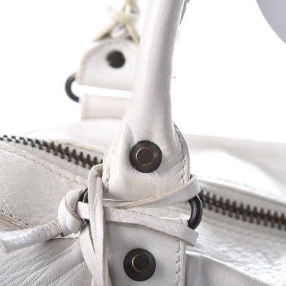 Balenciaga Agneau Classic Hardware Weekender White 12 of 17