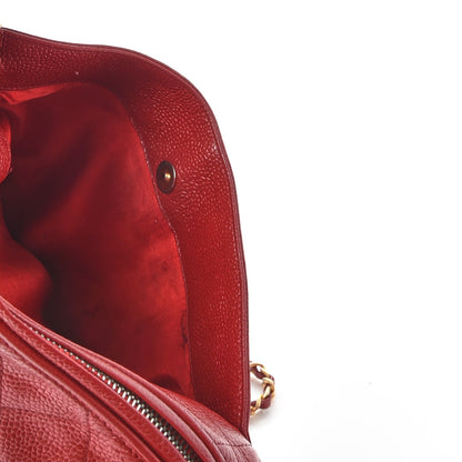 Chanel Caviar Quilted Camera Case Red 7 of 10