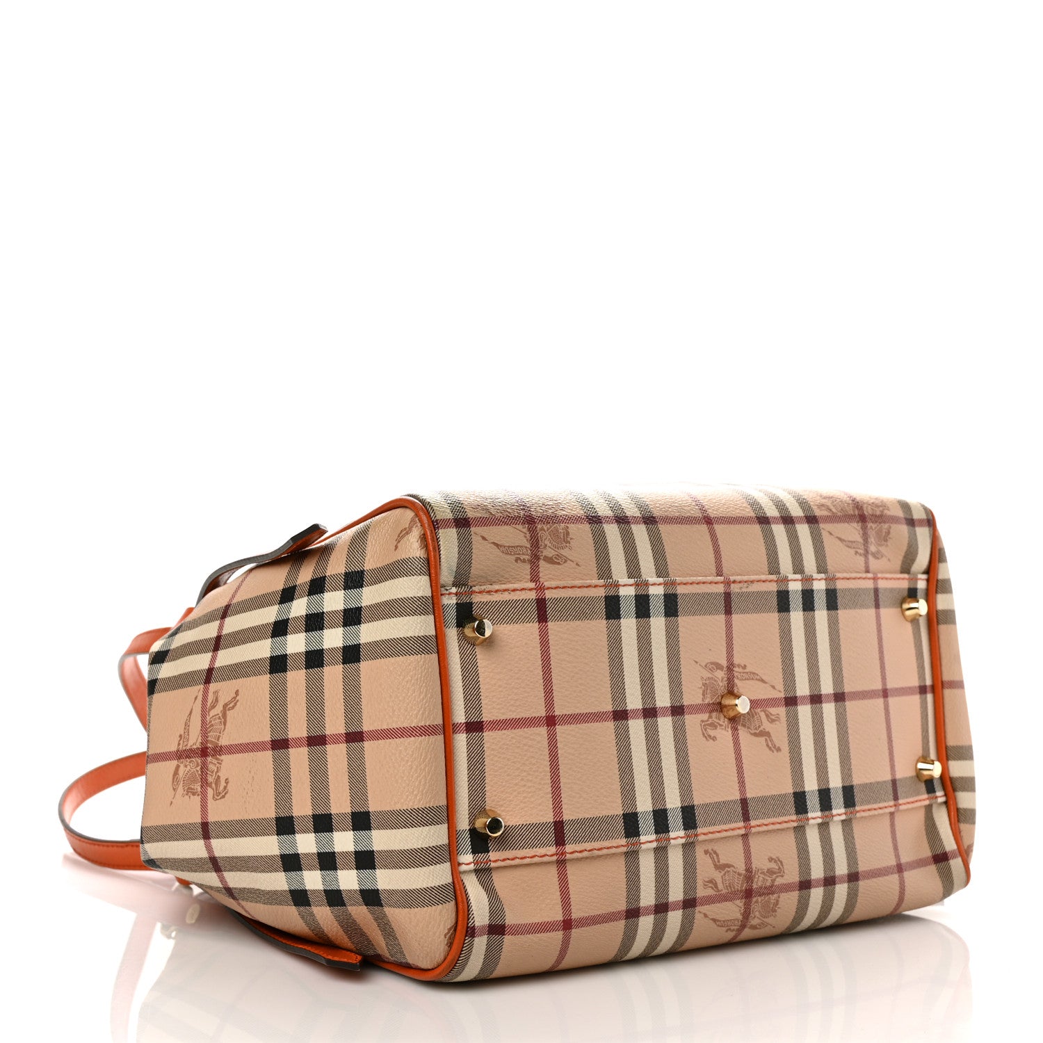 Burberry Haymarket Check Small Canterbury Tote Orange 4 of 11