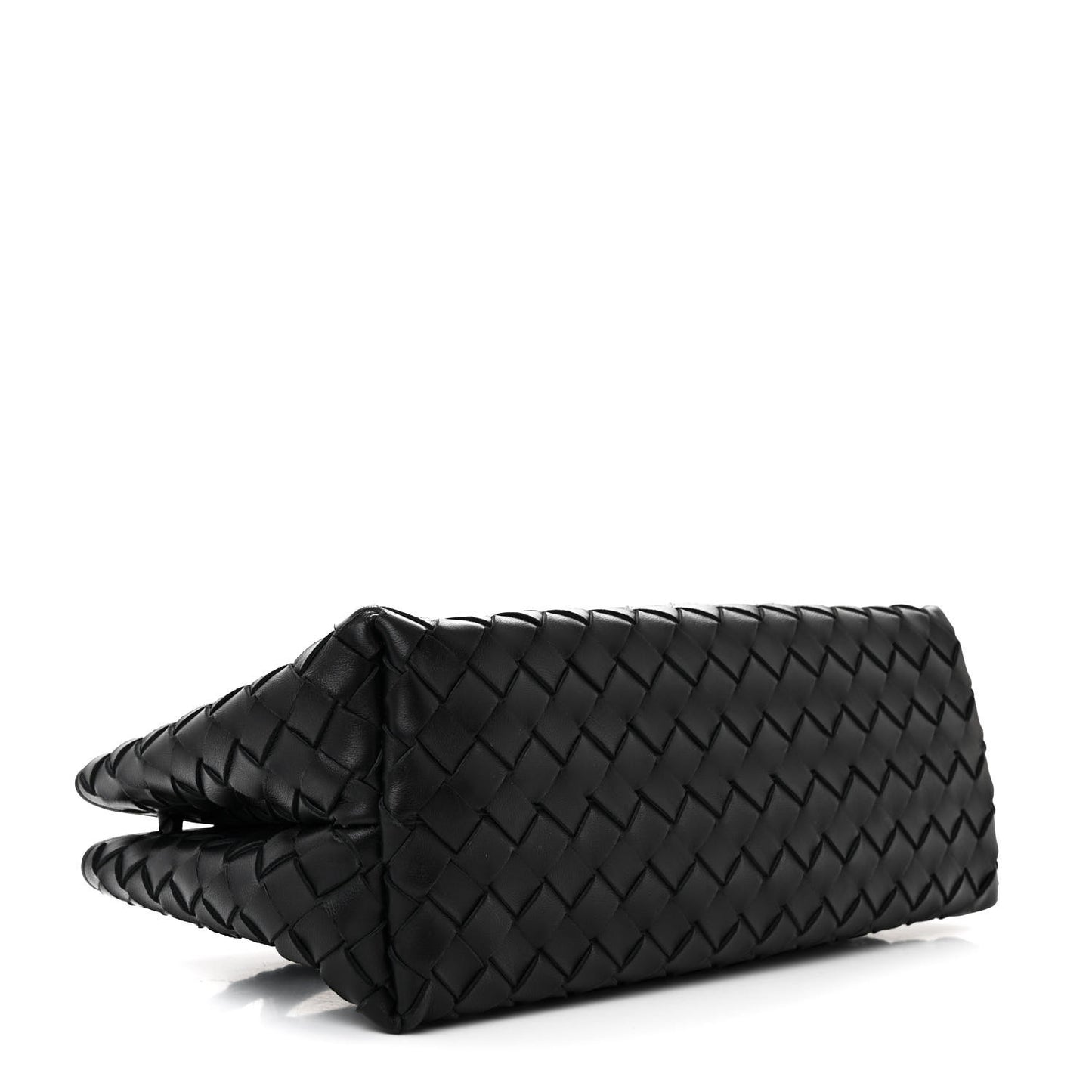 Nappa Intrecciato Small East West Andiamo Shoulder Bag Black