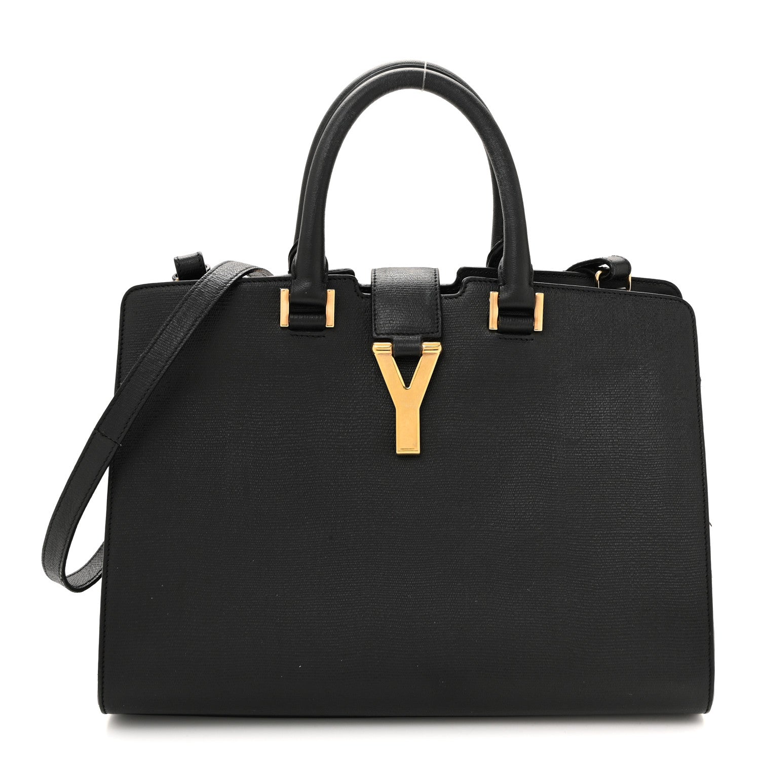 Saint Laurent Textured Calfskin Small Classic Y Cabas Black 1 of 16